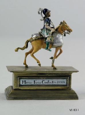 Marcus Furius Camillus on horseback
