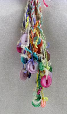 Multi-Colored Muscatine Button Necklace