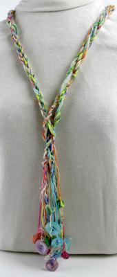 Muscatine Button Necklace on Wool