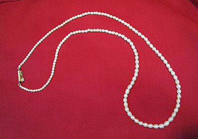 Natura Arabian Gulf Pearl Necklace Strand 32 carats 