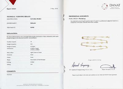 Natural Baroque Pearls Strung to an 18k Gold Chain Necklace