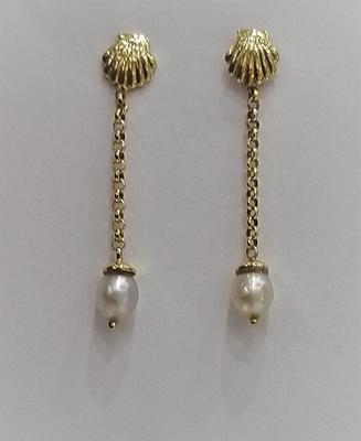 Natural Basra Pearl Dangling Earrings