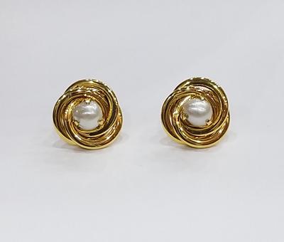 Natural Basra Pearl Earrings 7mm 4+ carats Total