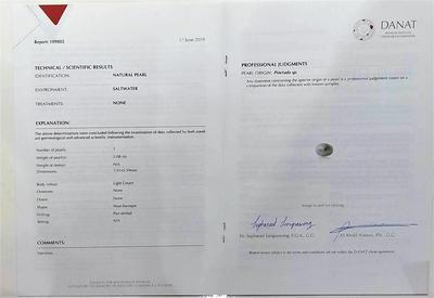 Natural Basra Pearl Earrings 7mm 4+ carats Total