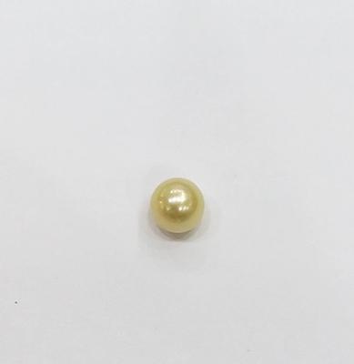 Natural Basra Pearl Near Round 5mm Light Yellow