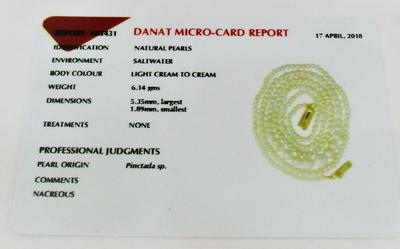 Natural Basra Pearl Necklace 1-5mm 30 carats