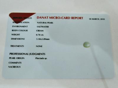 Natural Basra Pearl on 18k Gold Chain