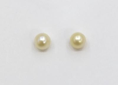 Natural Basra Pearl Pair (Part-Drilled) 3-4mm