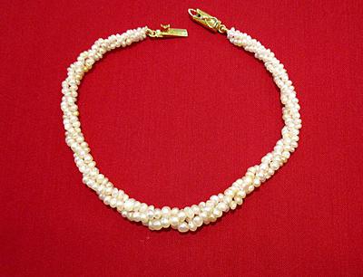 Natural Basra Pearl Twist Bracelet - Persian Gulf Pearls
