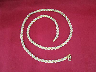 Natural Basra Seed Pearls Necklace with 21k Gold