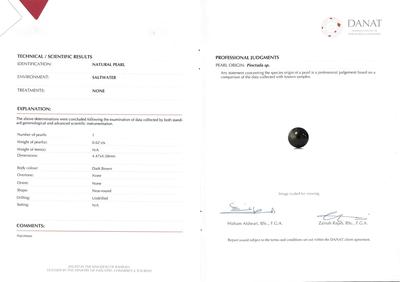 Natural Black Pearl Earrings with Diamonds 