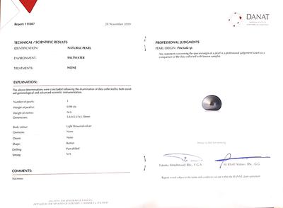 Natural Grey Loose Pearl Button Shape 5+mm