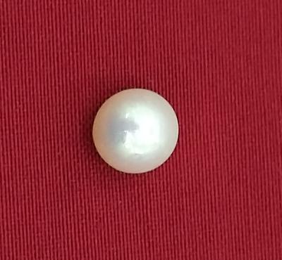 Natural Loose Basra Pearl 1+ carats Button Shape Light Cream