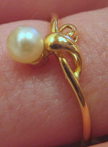 salmoph cadia Handmade Natural Pearls Knuckle Ring 14 Gold Filled Personalized Boho Rings Women,9,14K Gold Filling 