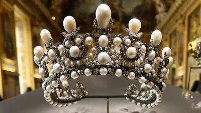 A diadem, or tiara of Empress Eugénie of France was stolen from the Louvre Museum in Paris, Oct. 19, 2025, an official said. (Musée du Louvre / Stéphane Maréchalle)