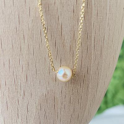 Natural Pearl Basra Single on 18k Gold