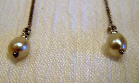 Natural Pearl Earrings Natural Pearl Earrings