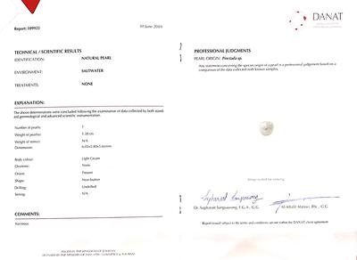 Natural Pearl Light Cream 1+ carats