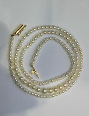 Natural Pearl Necklace at 33.55 Carat