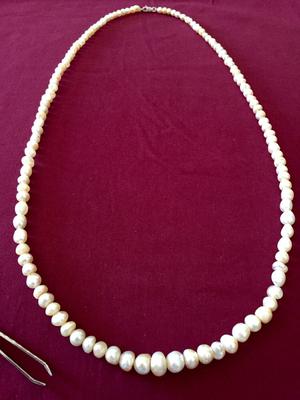 Natural Pearl Neclace Button & Semi-Baroque 252 Carats
