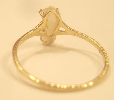 Natural Pearl Ring back view