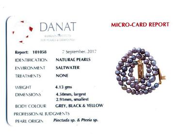 Certificate Natural Persian Gulf Basra Mixed Color Pearls Bracelet