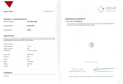 Natural Persian Gulf Pearl Ring 1 carat