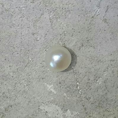 Natural Saltwater Pearl 1.5 ct Button Shape