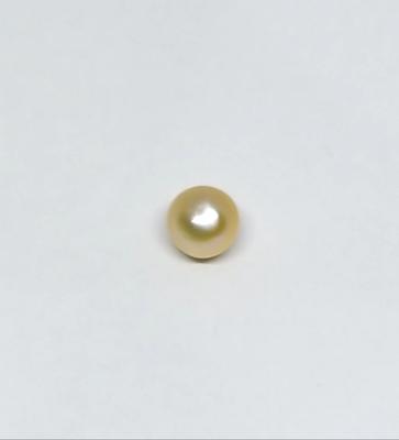Natural Unmounted Pearl 6mm 1+ carat Light Yellow