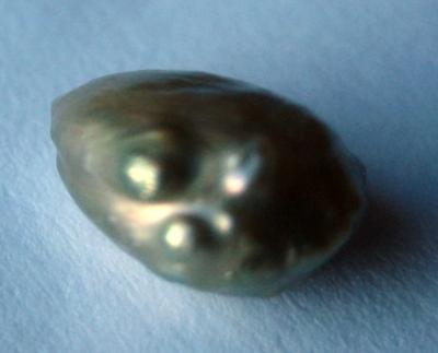 3.3 carat Natural USA Green Rosebud Pearl
