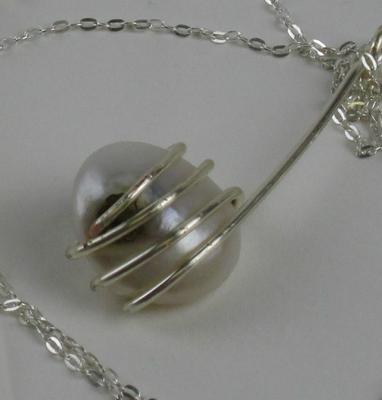 Natural USA Pearl Pendant 
