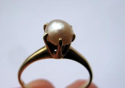 Natural Mississippi River pearl ring
