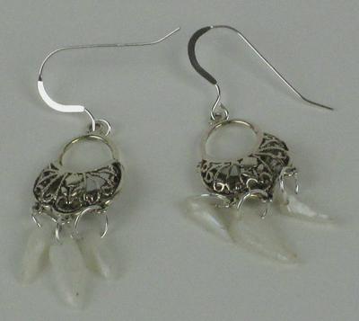 Natural USA Spike Pearl Earrings