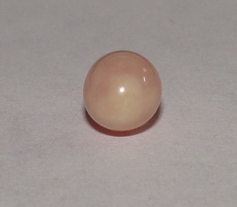 Near Round Pinkish Conch Pearl 1.15 carat 