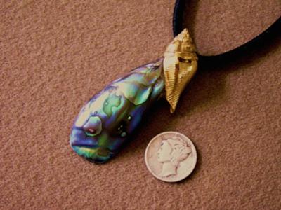 52kt Abalone Pearl Pendant