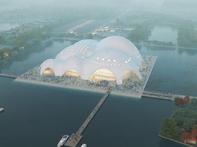 Opera House in Vietnam Designed to Look Like Pearls