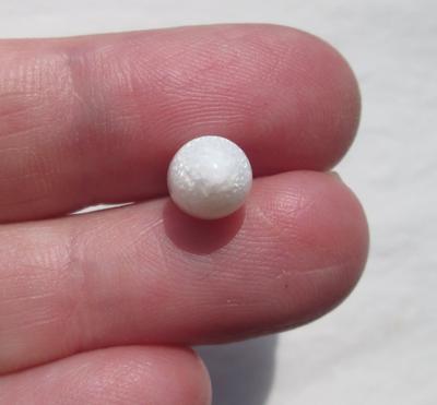 Oval Clam Pearl with Flame 3+ carats 10mm for Sale