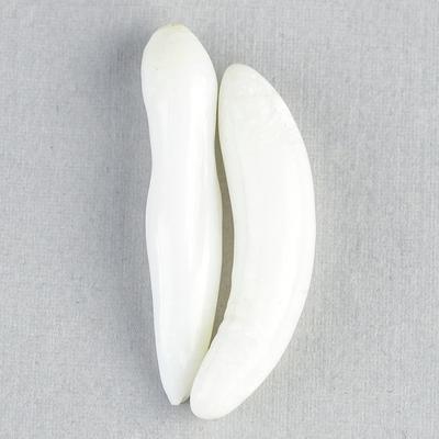 Pair 29+mm Long Baroque Clam Pearls