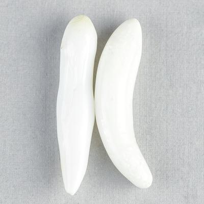 Pair 29+mm Long Baroque Clam Pearls