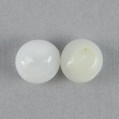 Pair Clam Pearls 8-9mm Button Shape