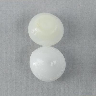 Pair Clam Pearls 8-9mm Button Shape