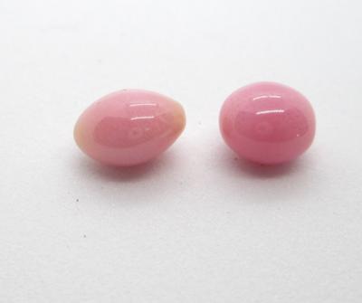 Pair Light Pink Conch Pearls 4 carats Total
