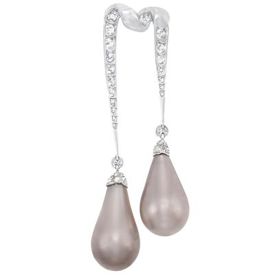 Natural Brownish Gray Pearl Drops