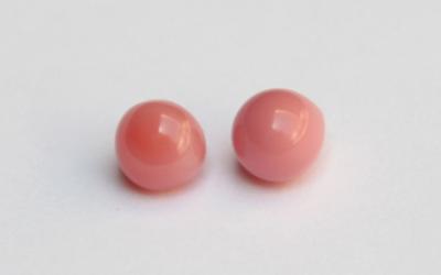 Pair of Pink Conch Pearls