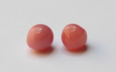 Pair of conch pearls 5mm