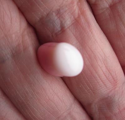 Pastel Pink and White Conch Pearl 8.65 carats