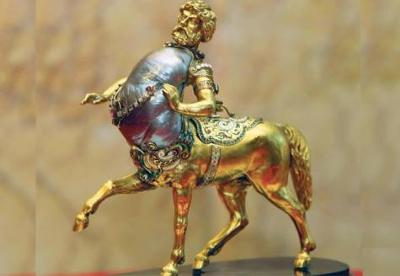 Centaur-shaped pearl, named Danat Shaikha Fatima Bint Mubarak  Photo: Ahmed Kutty/Gulf News