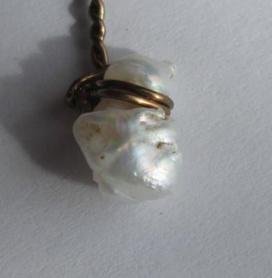 Pearl Drop Antique Looking Necklace