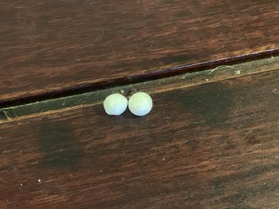 7mm pearls before made into earrings 