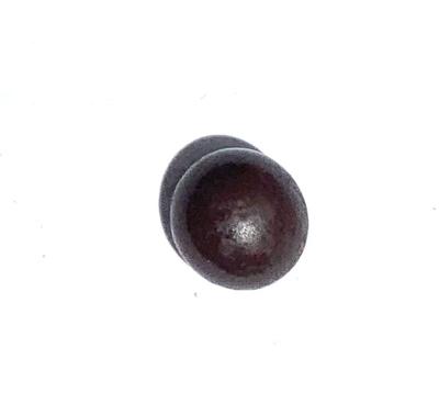 Perfect Dark Purple Quahog Pearl 6mm Button 